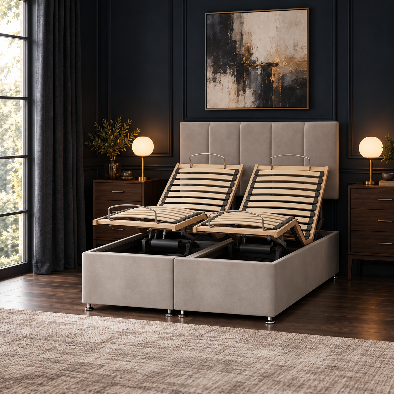 Hartley 5 Panel Electric Adjustable Divan Bed