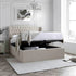 Arden Natural Velvet Ottoman Bed