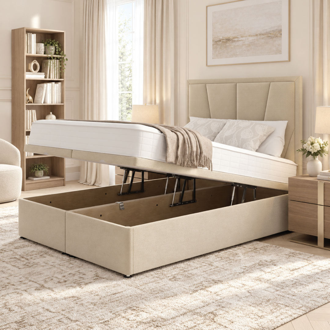 Champagne Ottoman Divan Bed