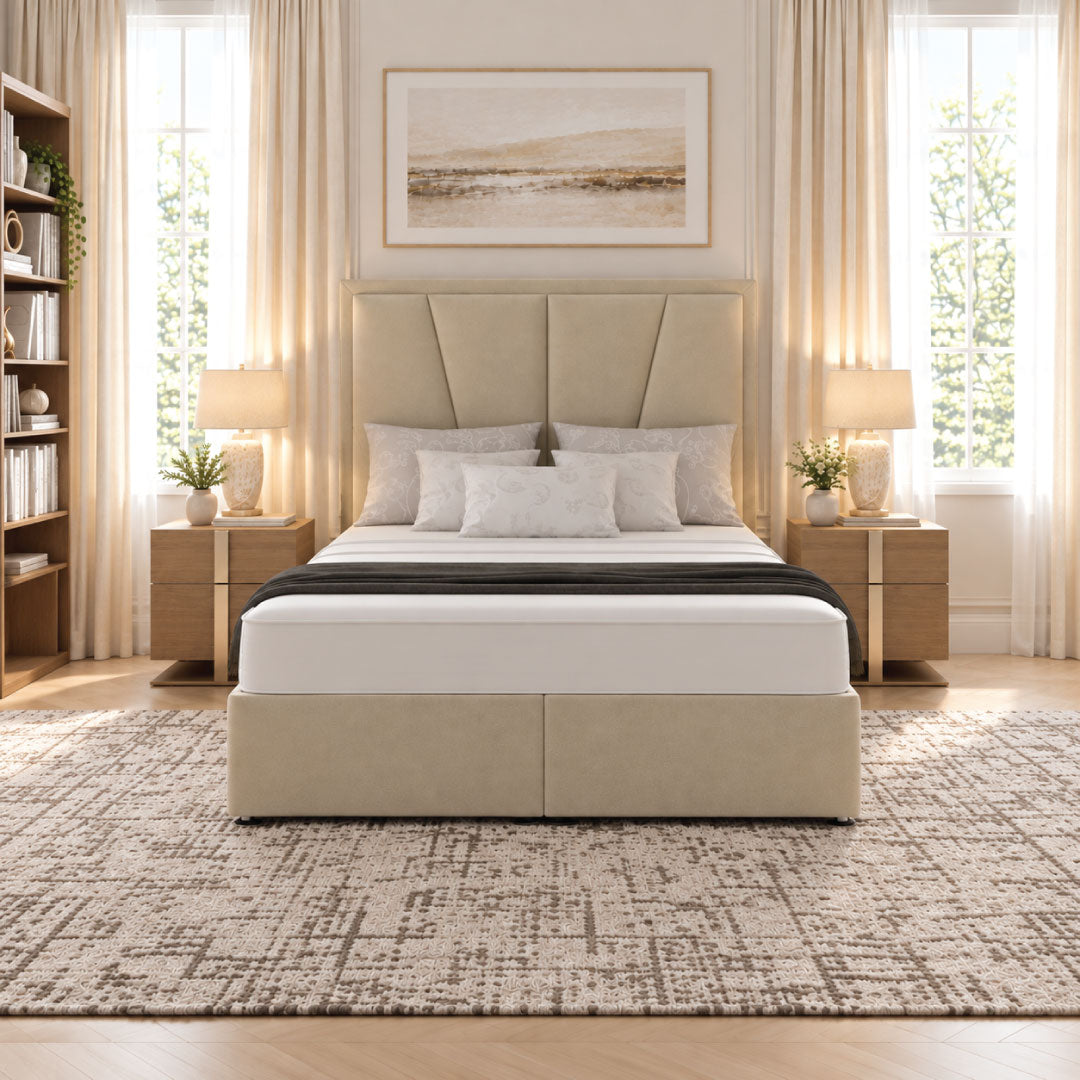 Champagne Ottoman Divan Bed