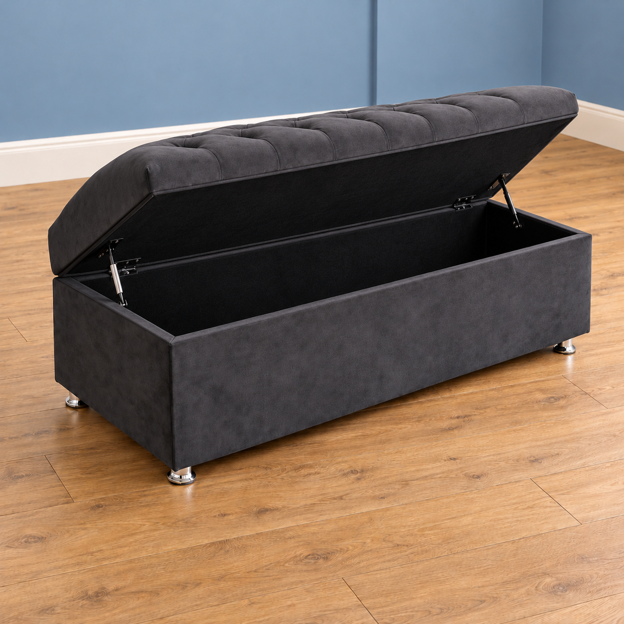 Sutton Chesterfield Upholstered Ottoman Blanket Box