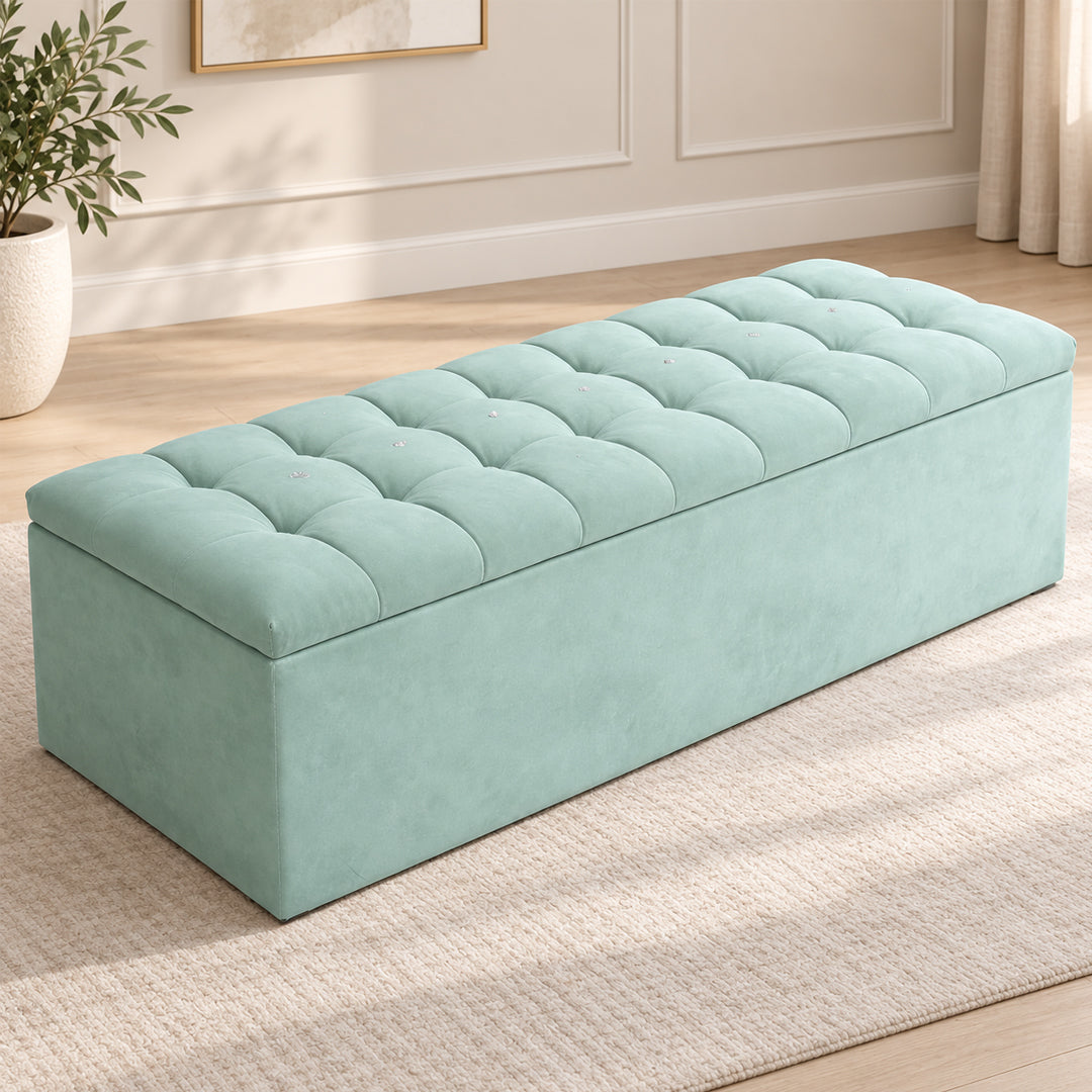 Nolan Modern Upholstered Ottoman Blanket Box