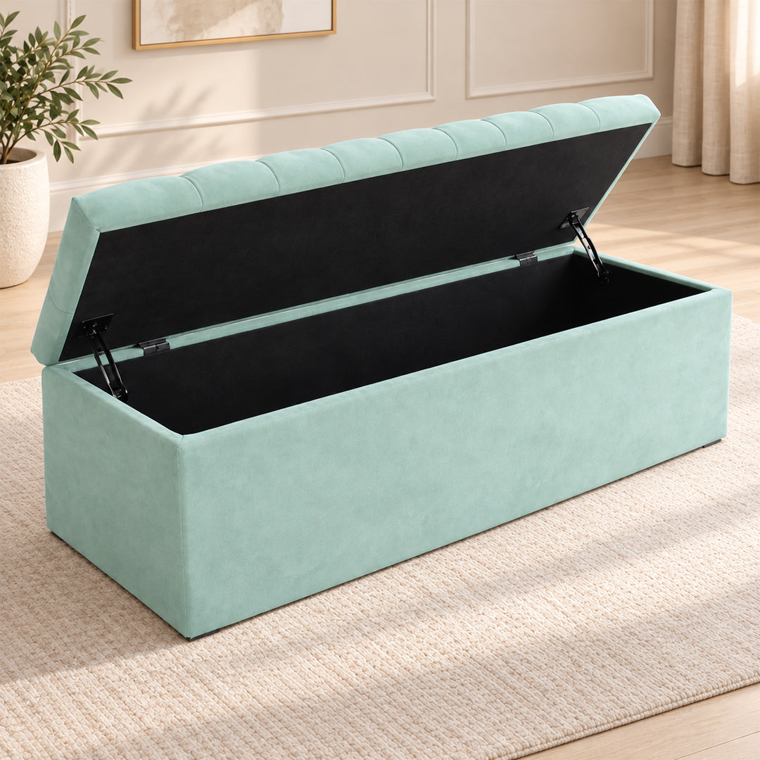 Nolan Modern Upholstered Ottoman Blanket Box