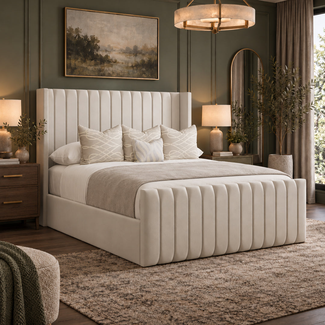 Elmwood Winged Electric Adjustable Bed, Handcrafted in the UK