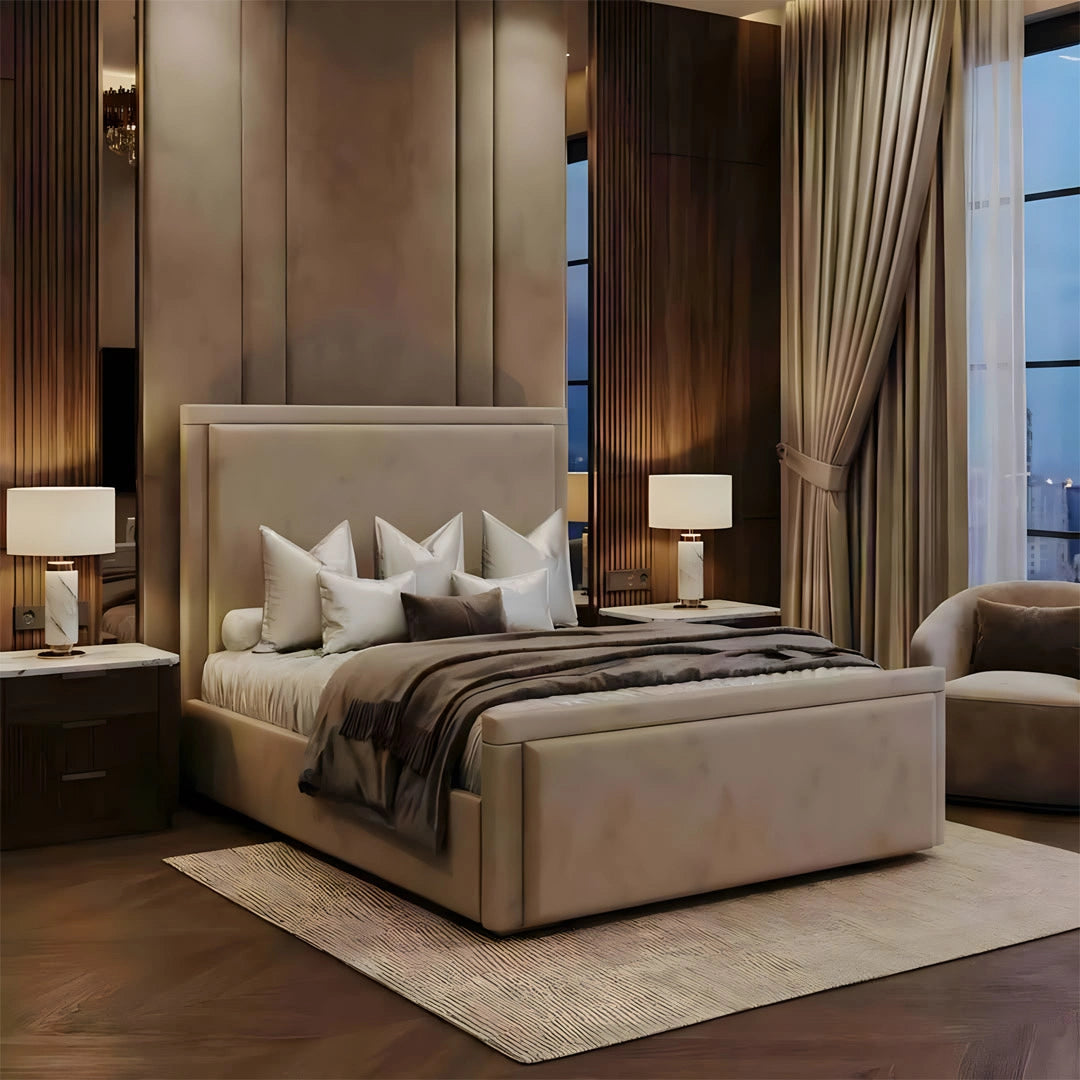 Florence Art Deco Upholstered Bed