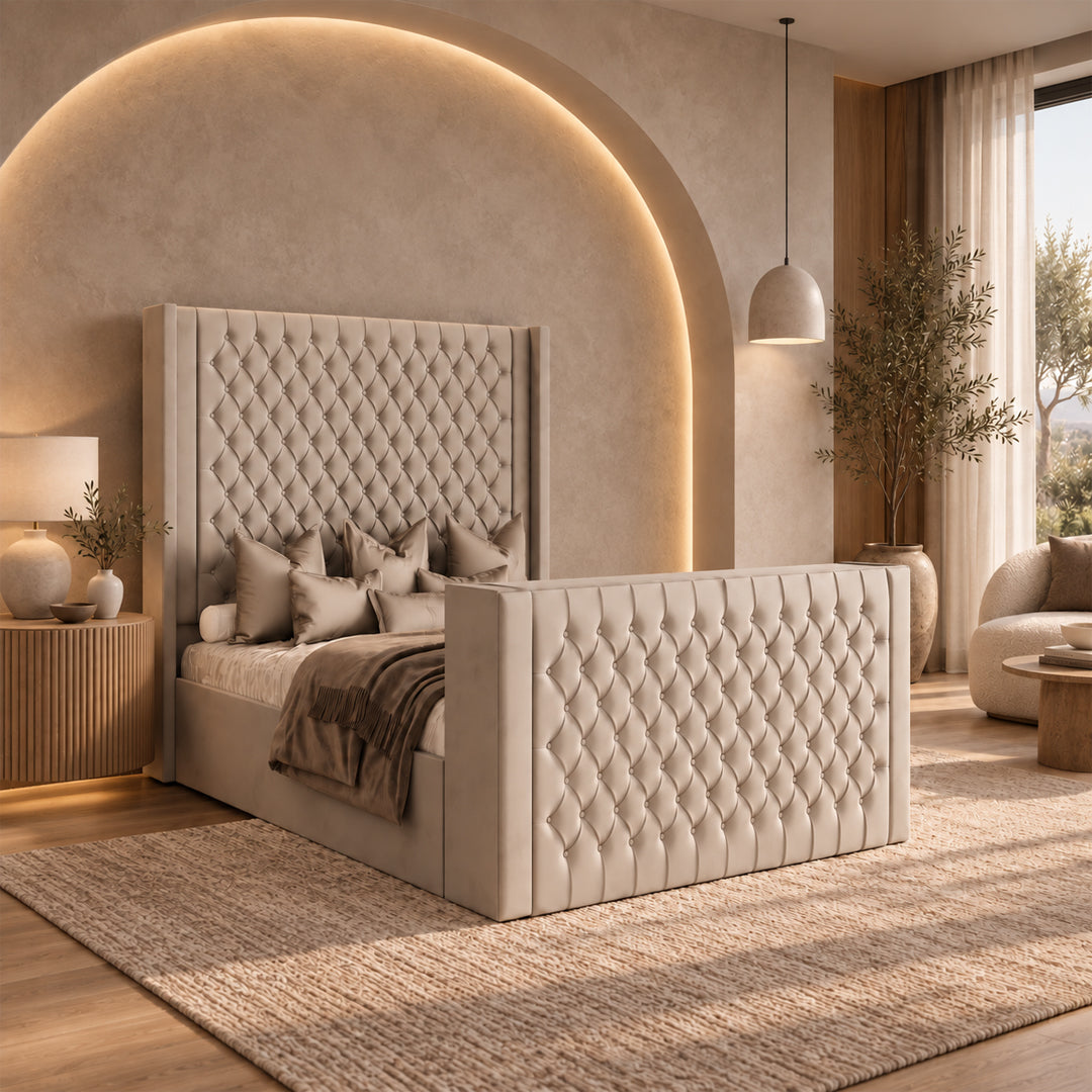Windermere Chesterfield Upholstered TV Bed Frame