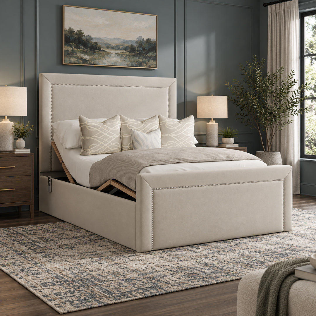 Brookfield Upholstered Electric Adjustable Bed with Quiet Motor
