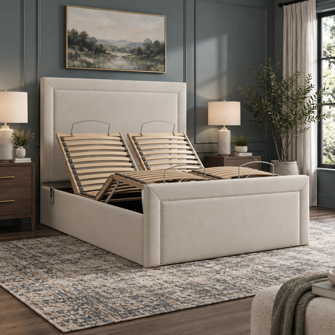 Brookfield Upholstered Electric Adjustable Bed with Quiet Motor