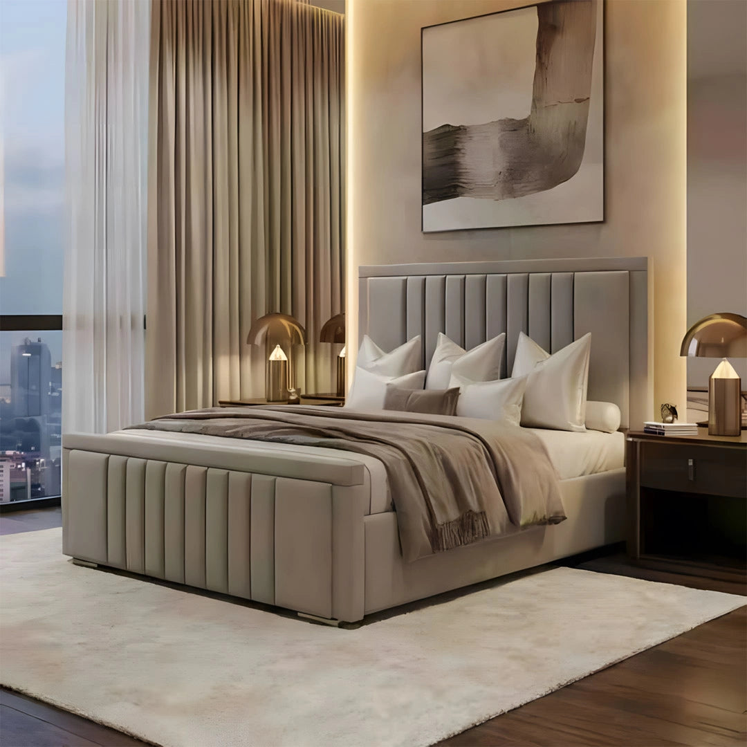 Oxford Angled Panel Upholstered Bed