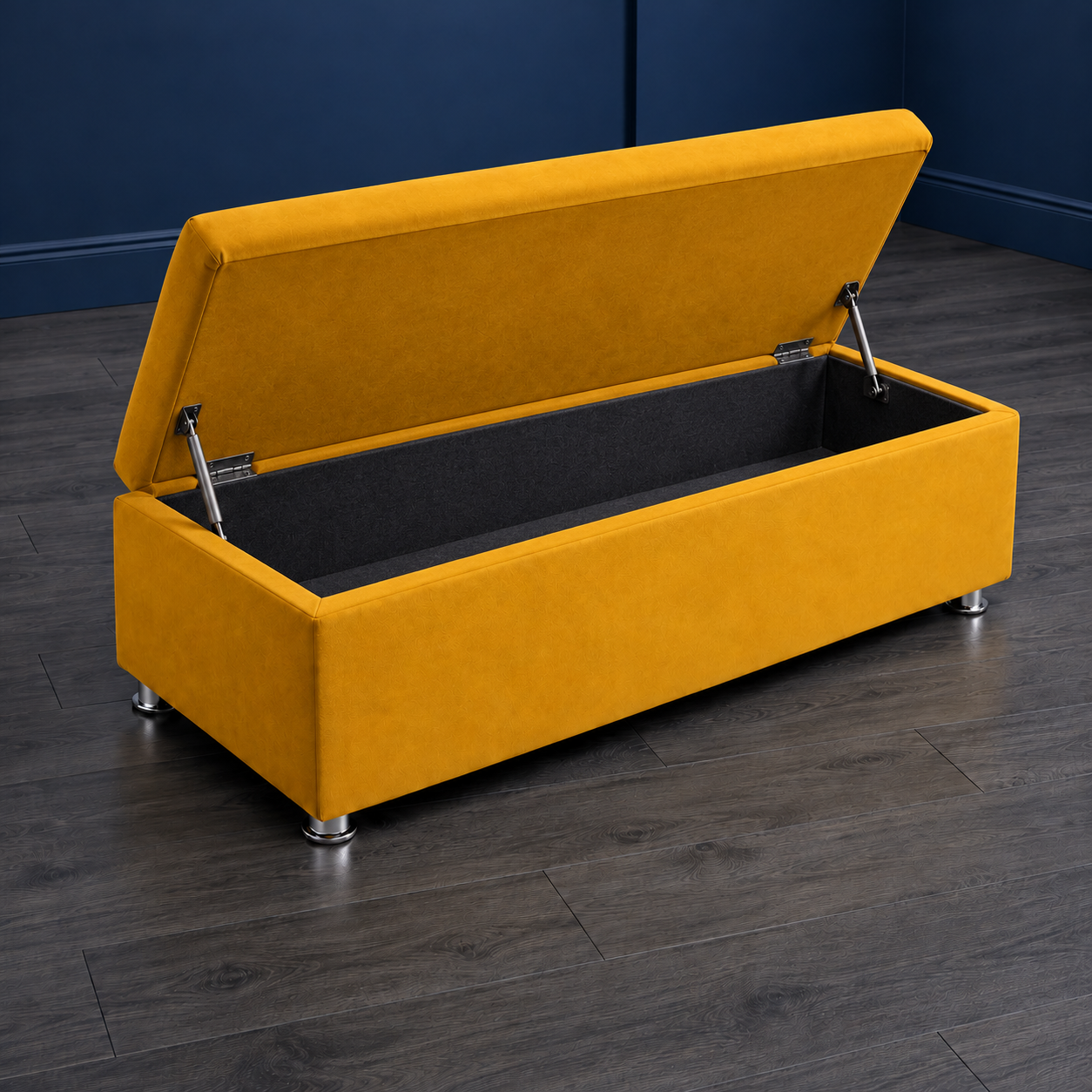 Ellis Minimalist Upholstered Ottoman Blanket Box