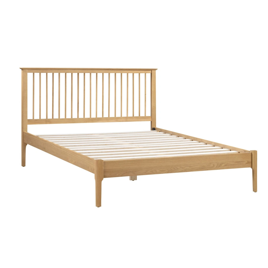 Cotswold Bed Super Beds 2026 Cotswold Bed oak bed frame, side angle view